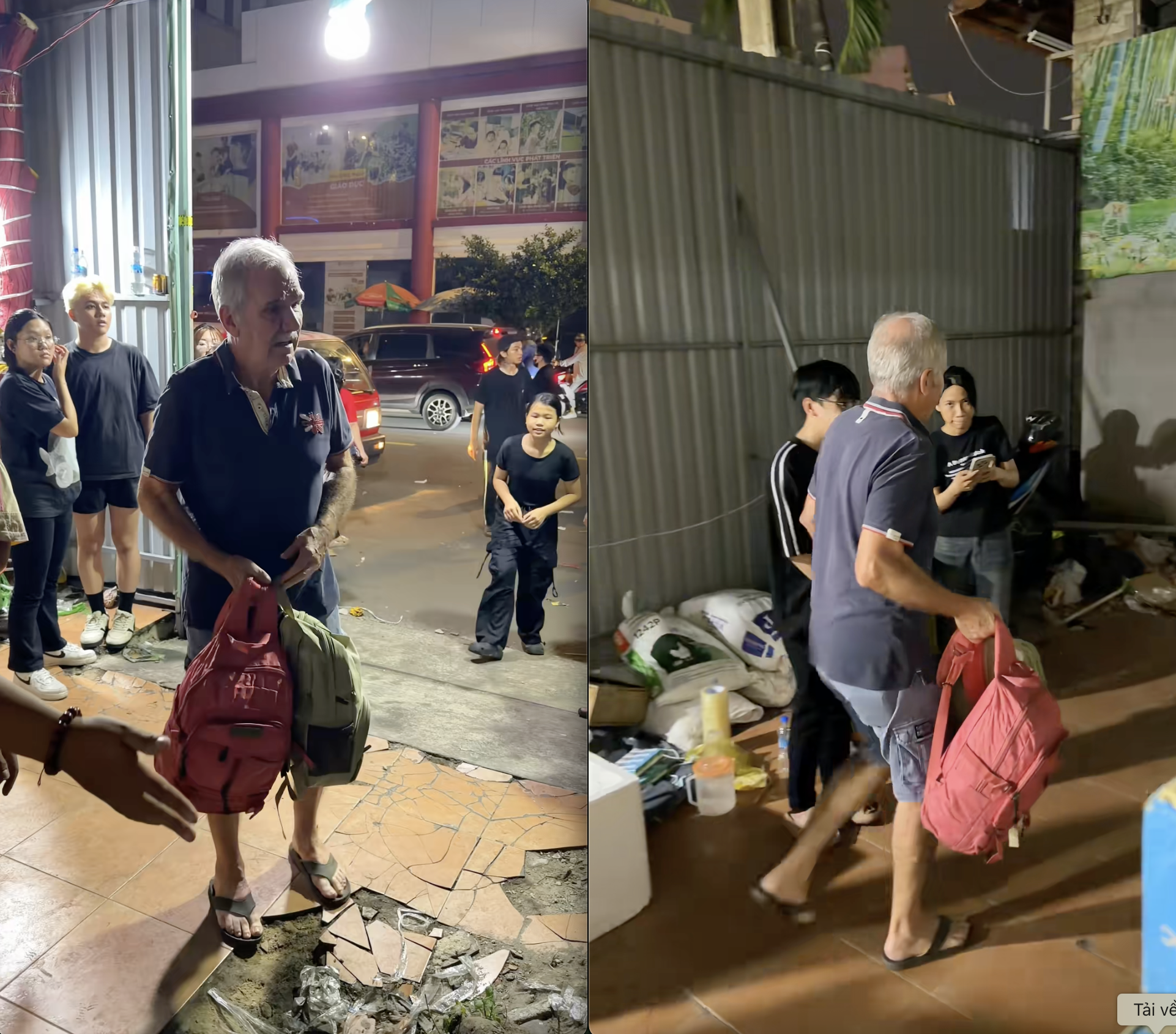 Khách Tây lặng người trước đoàn cứu trợ ở TP.HCM- Ảnh 1. Khách Tây lặng người trước đoàn cứu trợ ở TP.HCM- Ảnh 1.