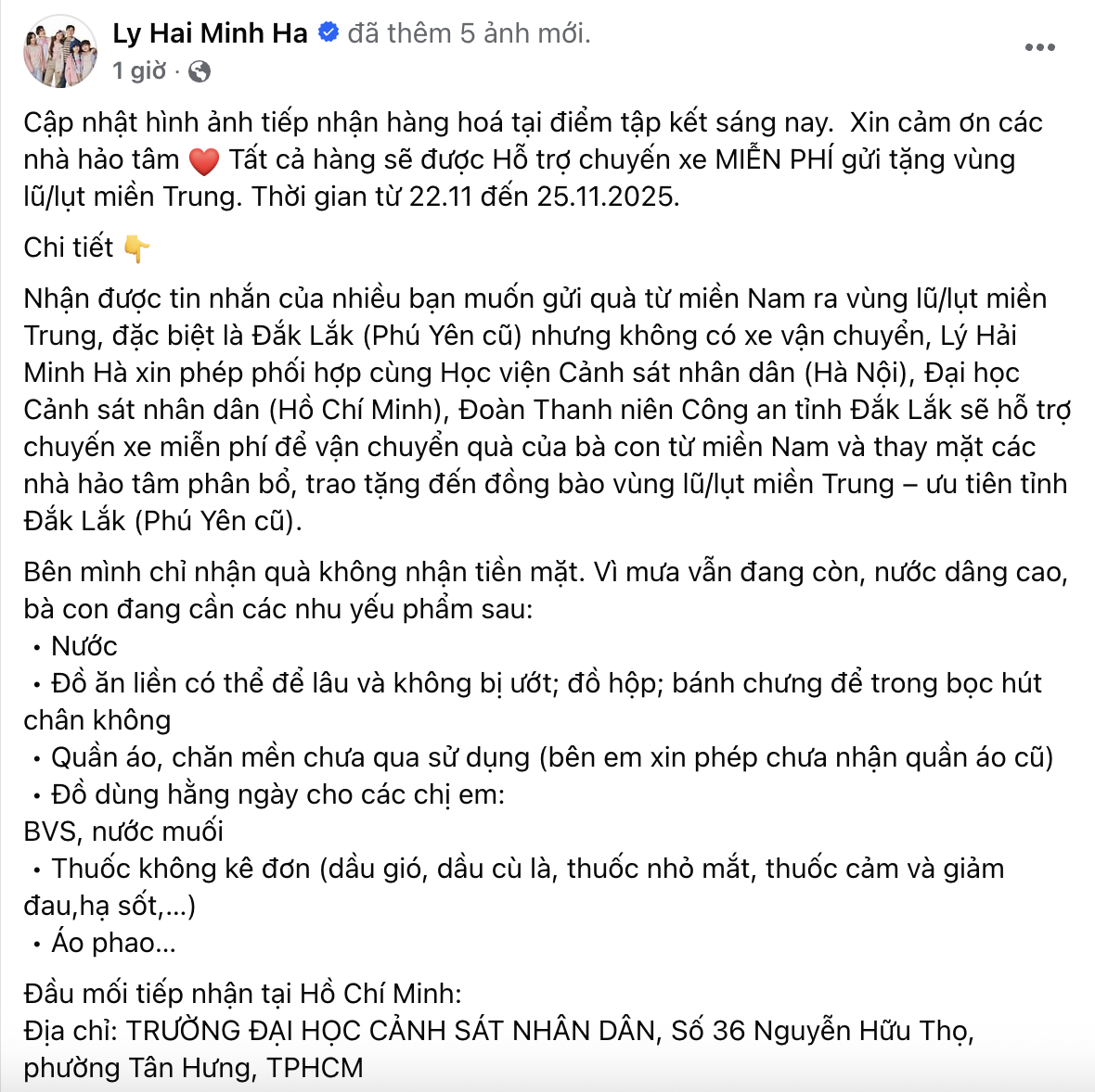 Trấn Thành - HIEUTHUHAI chuyển khoản nóng hàng trăm triệu, Hương Giang vừa về nước liền đến hỗ trợ vùng lũ- Ảnh 7.