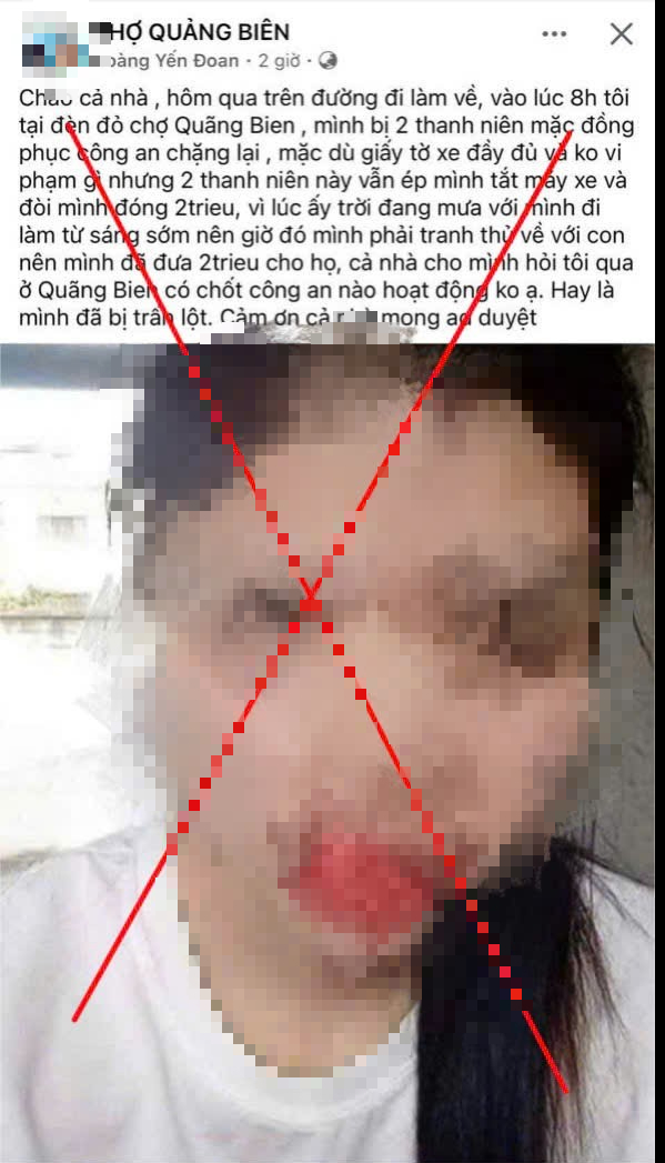 Xử phạt người phụ nữ lên mạng dựng chuyện, xuyên tạc- Ảnh 1.