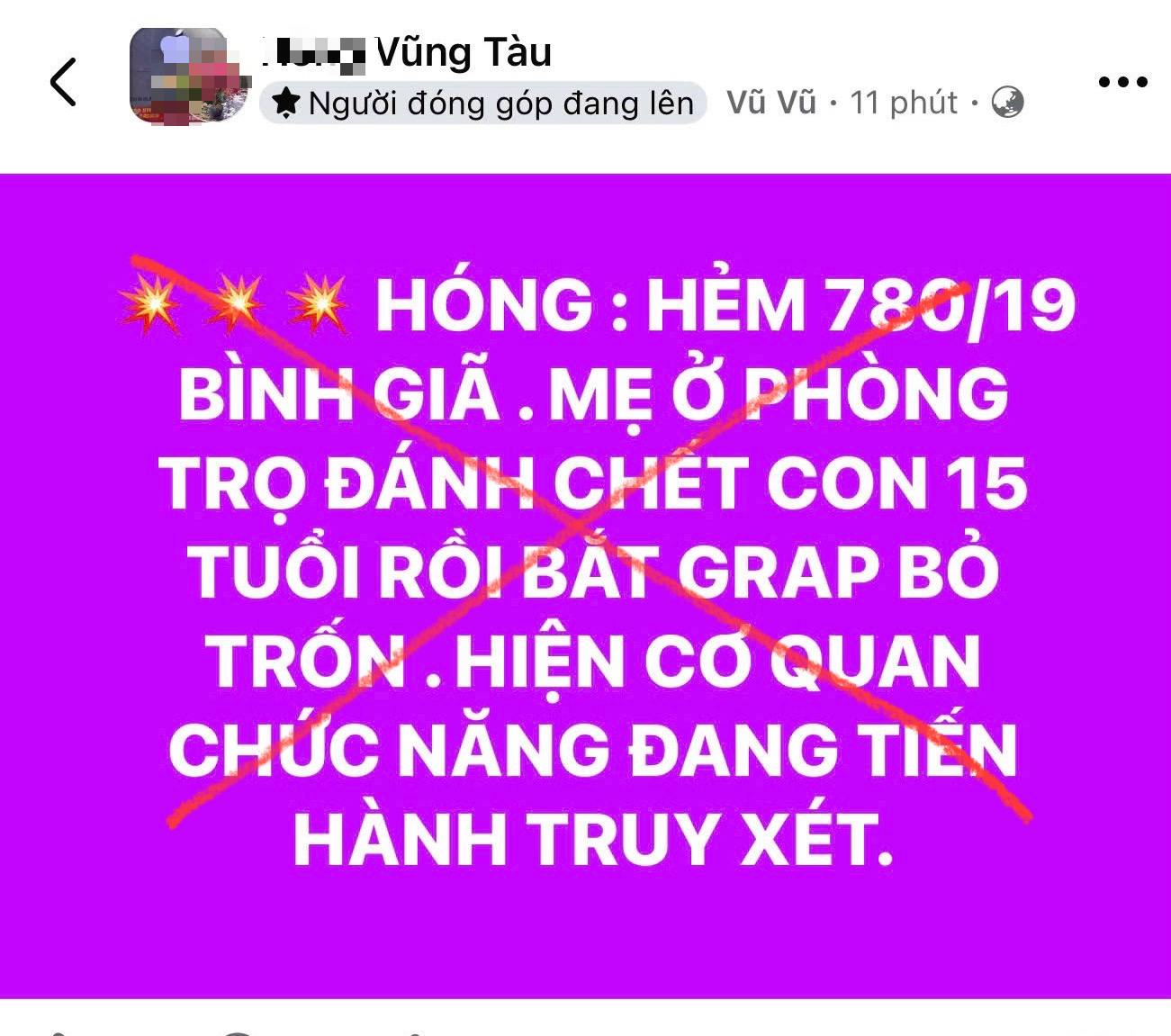 Sự thật về thông tin lan truyền "mẹ đánh con tử vong rồi bắt grab bỏ trốn" ở TP HCM- Ảnh 1.