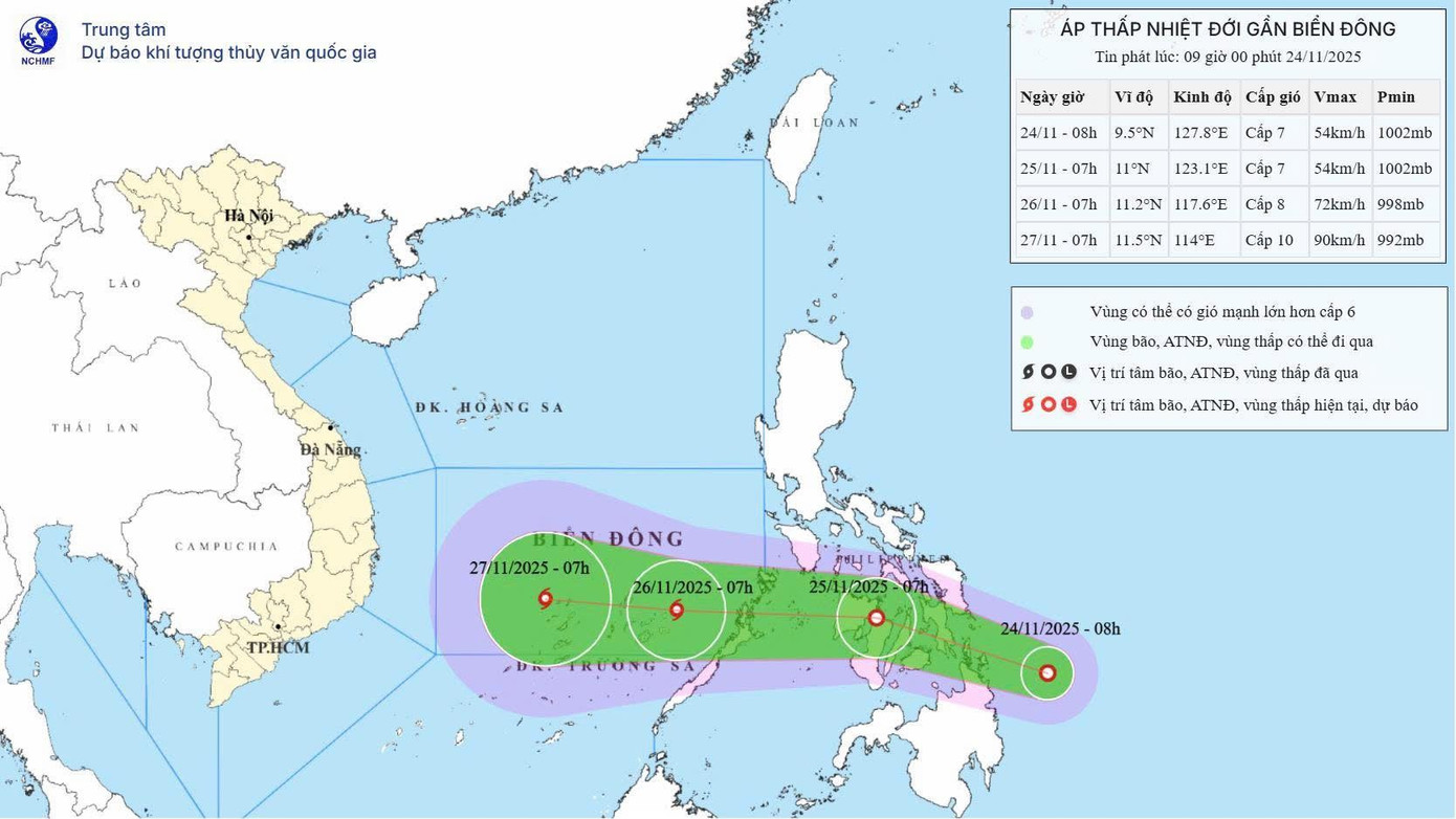 Biển Đông sắp đón bão 15, hướng về Bình Định – Bình Thuận cũ- Ảnh 1.