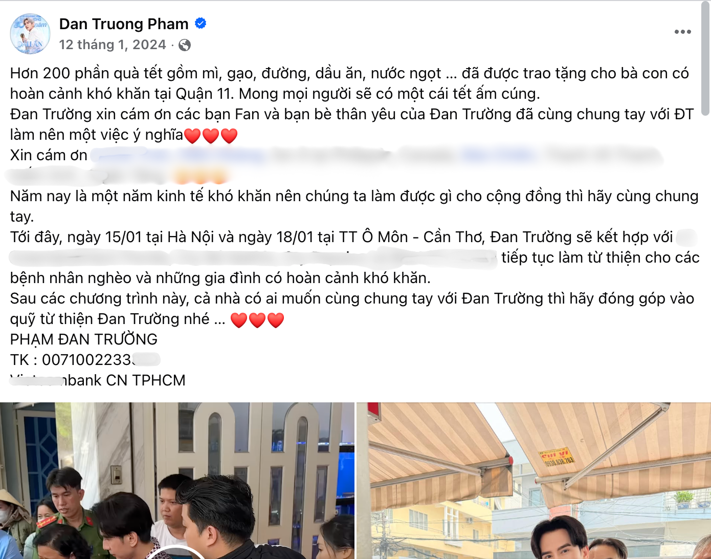 Cách làm từ thiện của Đan Trường- Ảnh 3. Cách làm từ thiện của Đan Trường- Ảnh 3.