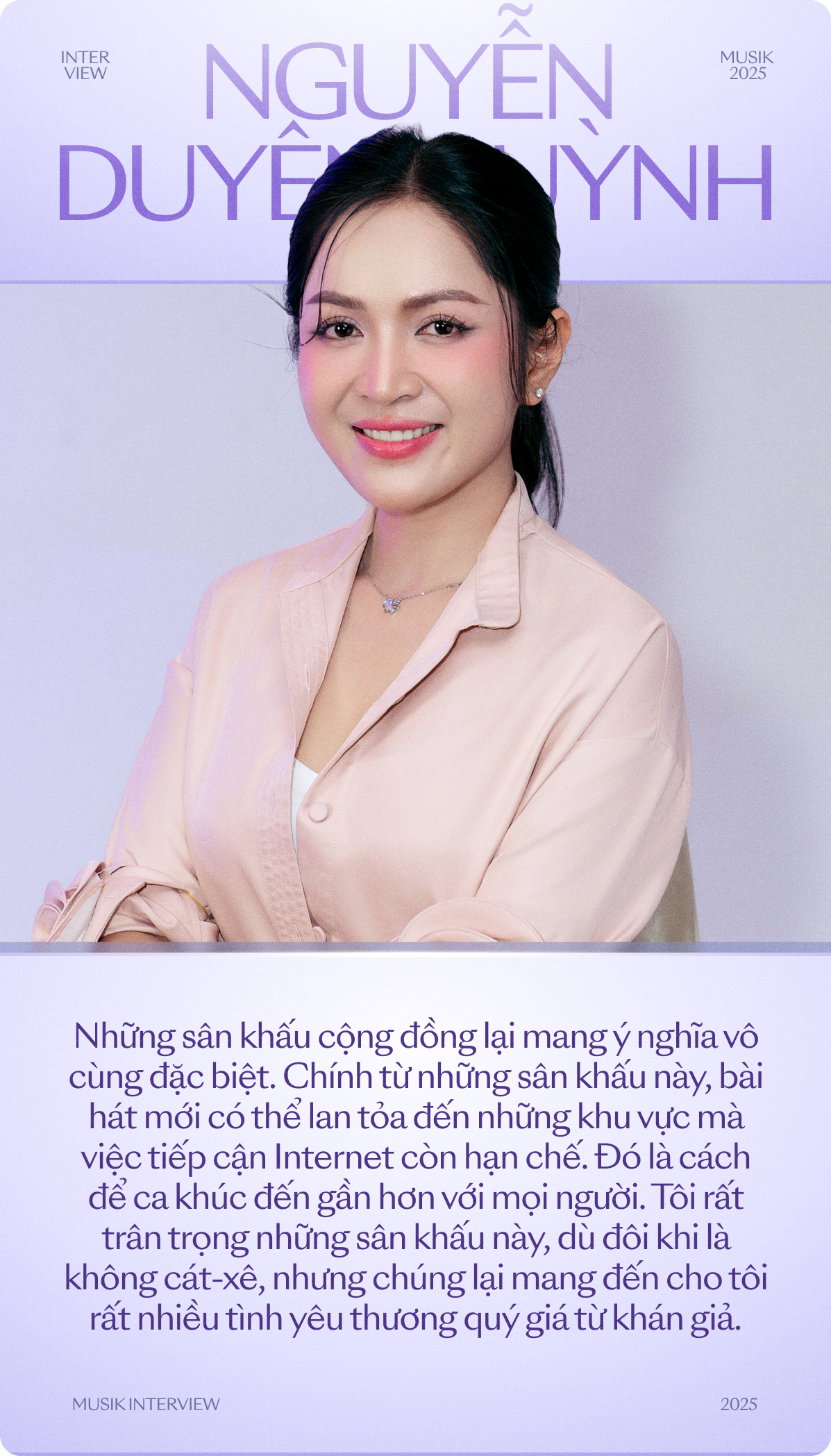 Nguyễn Duyên Quỳnh: “Nếu có tình cảm với Nguyễn Văn Chung thì dừng âm nhạc lại”- Ảnh 3.