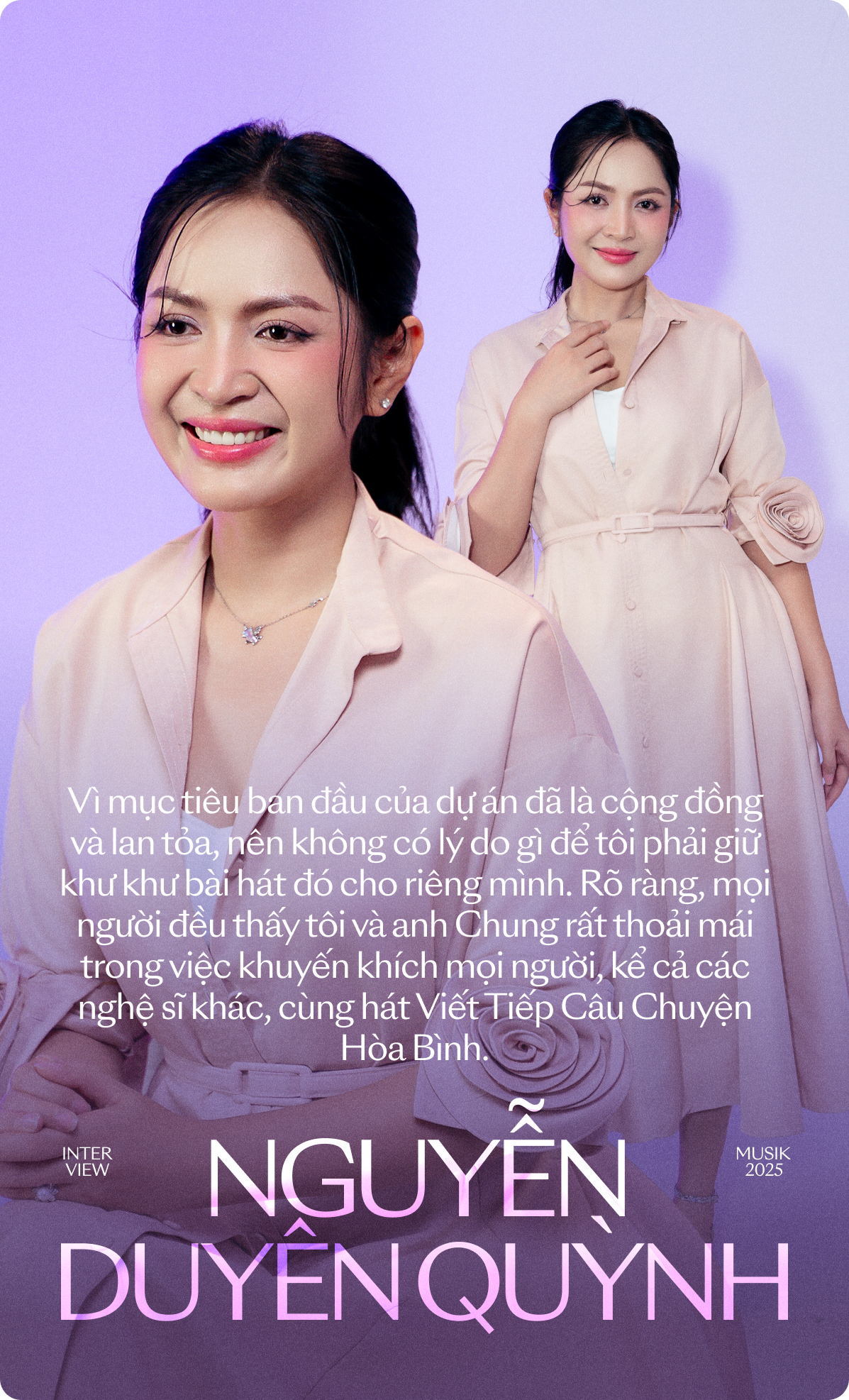 Nguyễn Duyên Quỳnh: “Nếu có tình cảm với Nguyễn Văn Chung thì dừng âm nhạc lại”- Ảnh 5.