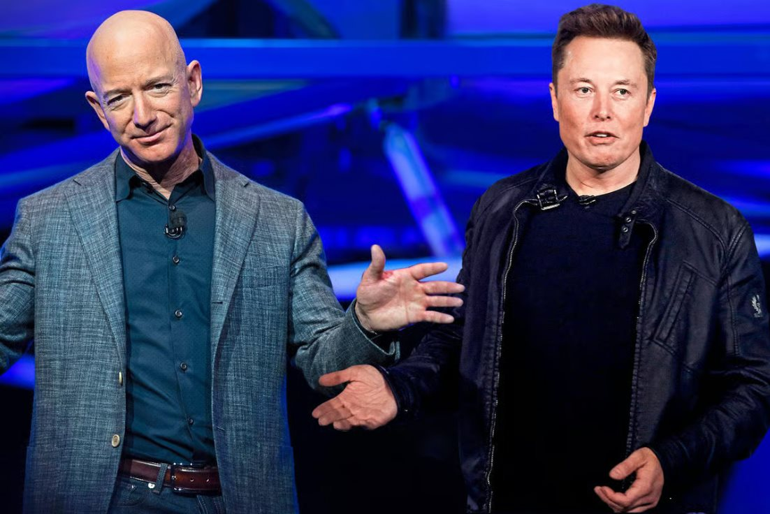 Căng thẳng leo thang giữa 2 tỷ phú giàu bậc nhất thế giới: Elon Musk gọi Jeff Bezos là ‘kẻ bắt chước’ khi trở lại làm CEO, tham gia cuộc đua AI- Ảnh 1.