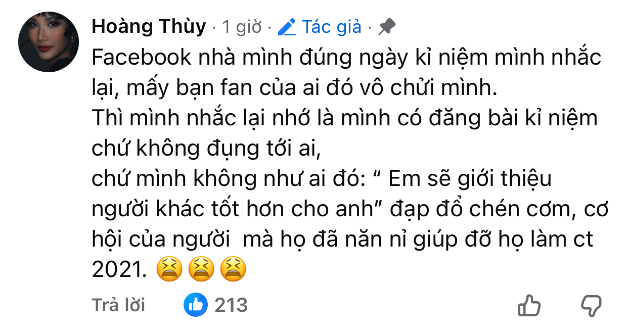 Hoàng Thuỳ lên tiếng về bài đăng ngay lúc Hương Giang out top: Hoàng Thuỳ lên tiếng về bài đăng ngay lúc Hương Giang out top: