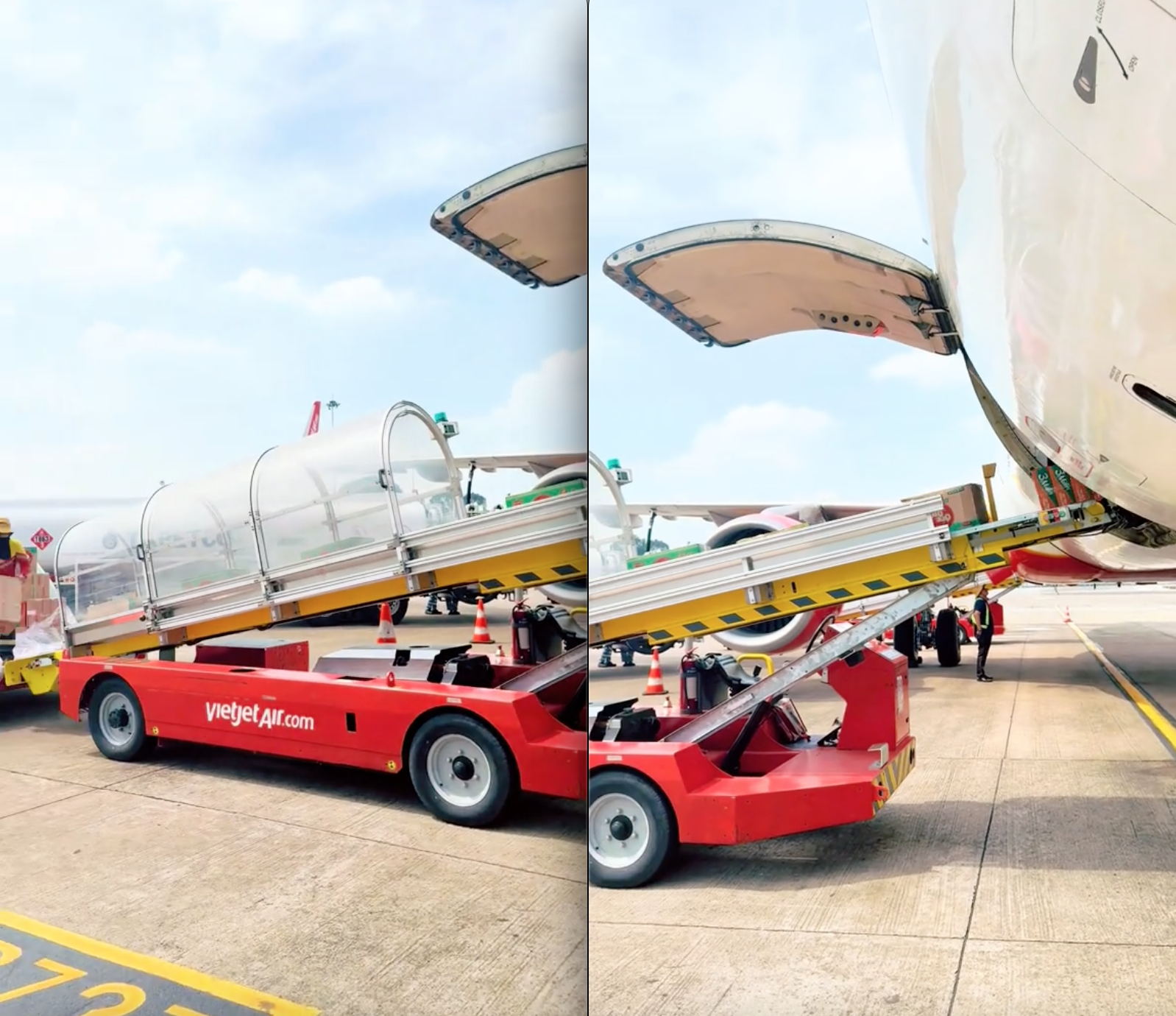 Hình ảnh những thùng mì tôm nối đuôi nhau lên máy bay về miền Trung- Ảnh 1. Hình ảnh những thùng mì tôm nối đuôi nhau lên máy bay về miền Trung- Ảnh 1.