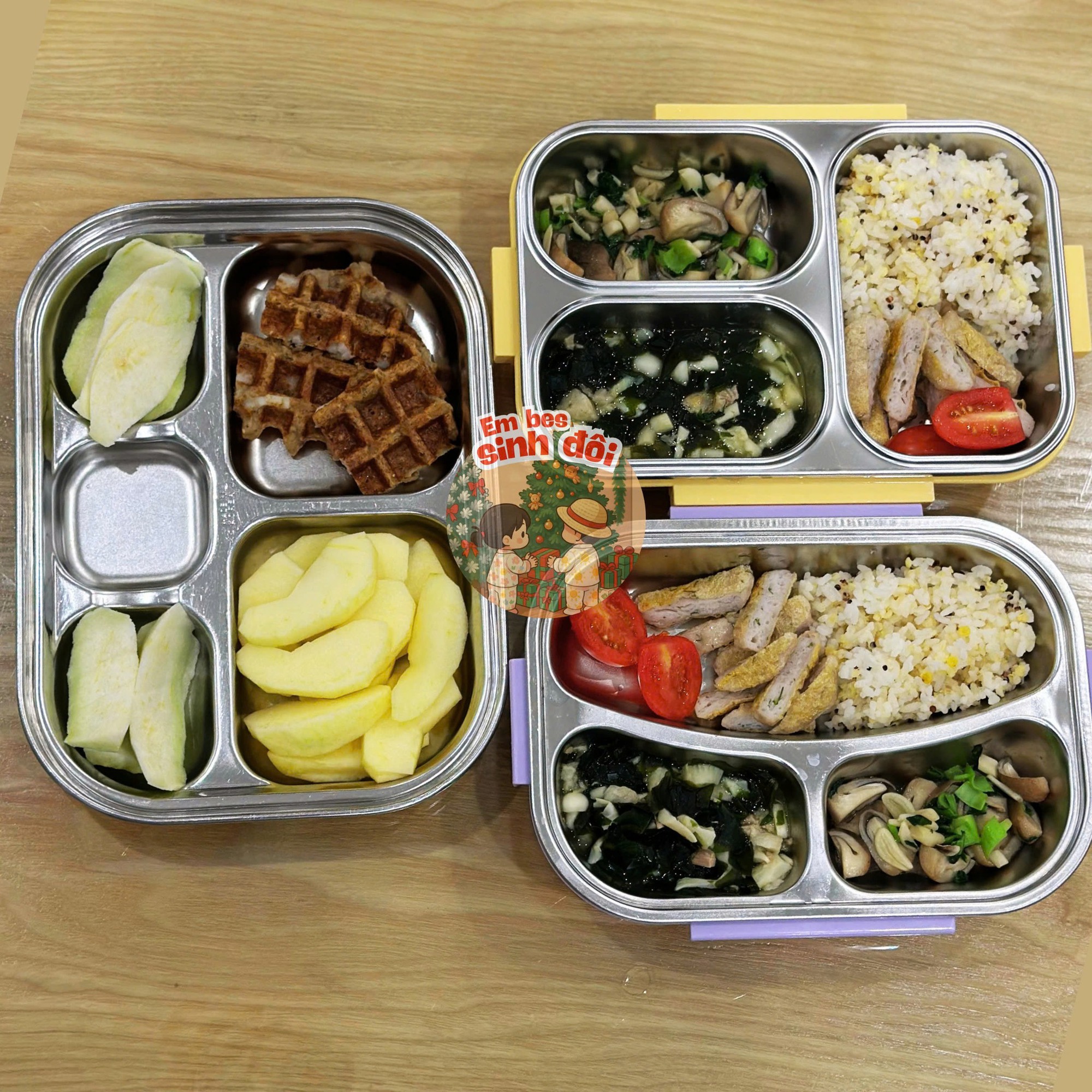 Bữa trưa của 2 em bé sinh đôi khiến nhiều mẹ giật mình, dụi mắt xem lại mấy lần vì điều này- Ảnh 13.