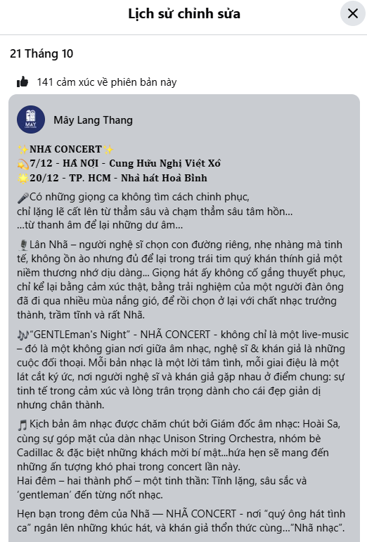 Giọng ca thực lực bán vé đắt ngang ngửa Mỹ Tâm - Hà Anh Tuấn đột ngột huỷ show, thừa nhận ế vé - Ảnh 2. Giọng ca thực lực bán vé đắt ngang ngửa Mỹ Tâm - Hà Anh Tuấn đột ngột huỷ show, thừa nhận ế vé - Ảnh 2.
