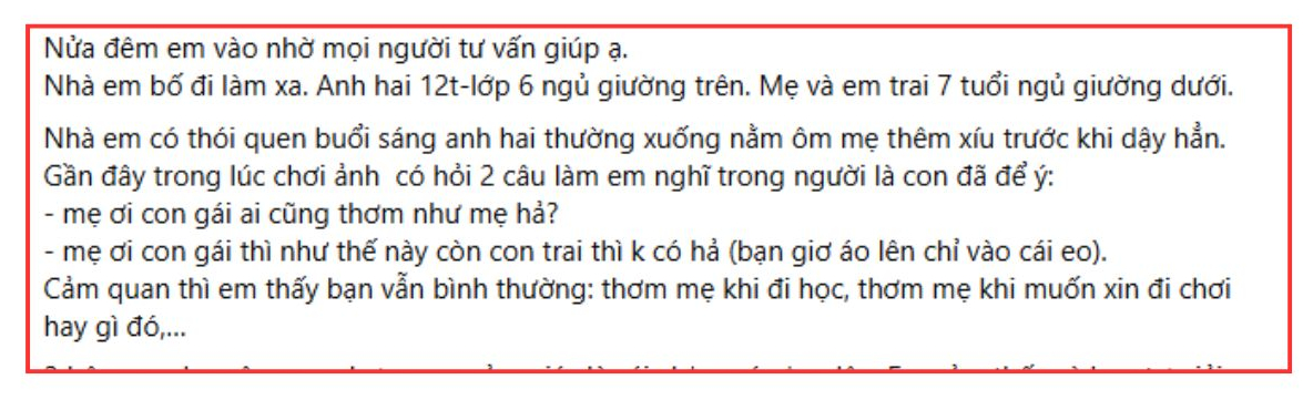 Đang ôm con trai 12 tuổi vỗ về, bà mẹ Hà Nội nhận 2 câu hỏi “nhạy cảm” khiến chị đứng tim: “Không lẽ giờ mẹ không được ôm con nữa?”- Ảnh 1.