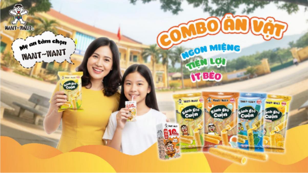 Bé mê, mẹ yên tâm với combo ăn vặt Want Want- Ảnh 1. Bé mê, mẹ yên tâm với combo ăn vặt Want Want- Ảnh 1.
