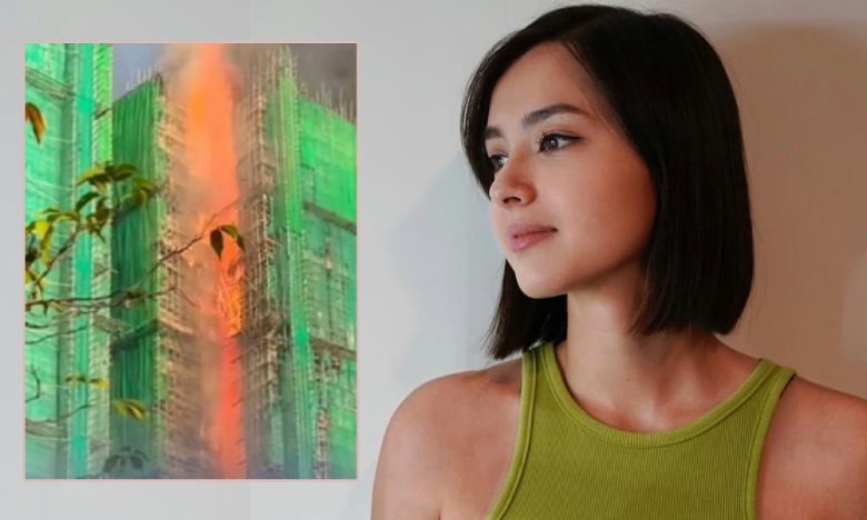 "Hoa hậu lai đẹp nhất showbiz" sốc nặng, khóc nghẹn tìm bà trong thảm họa cháy chung cư ở Hong Kong (Trung Quốc)- Ảnh 1.