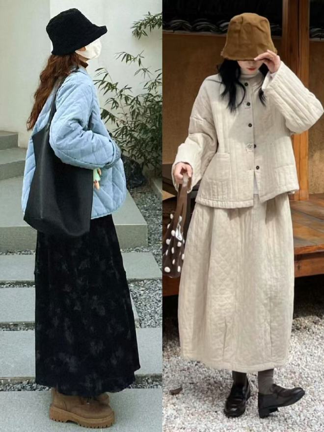 Năm nay không còn mốt áo phao to sụ: Cả phố đang mặc "áo bông bà ngoại", càng mặc càng trẻ, nhìn vừa xinh vừa gọn- Ảnh 8.