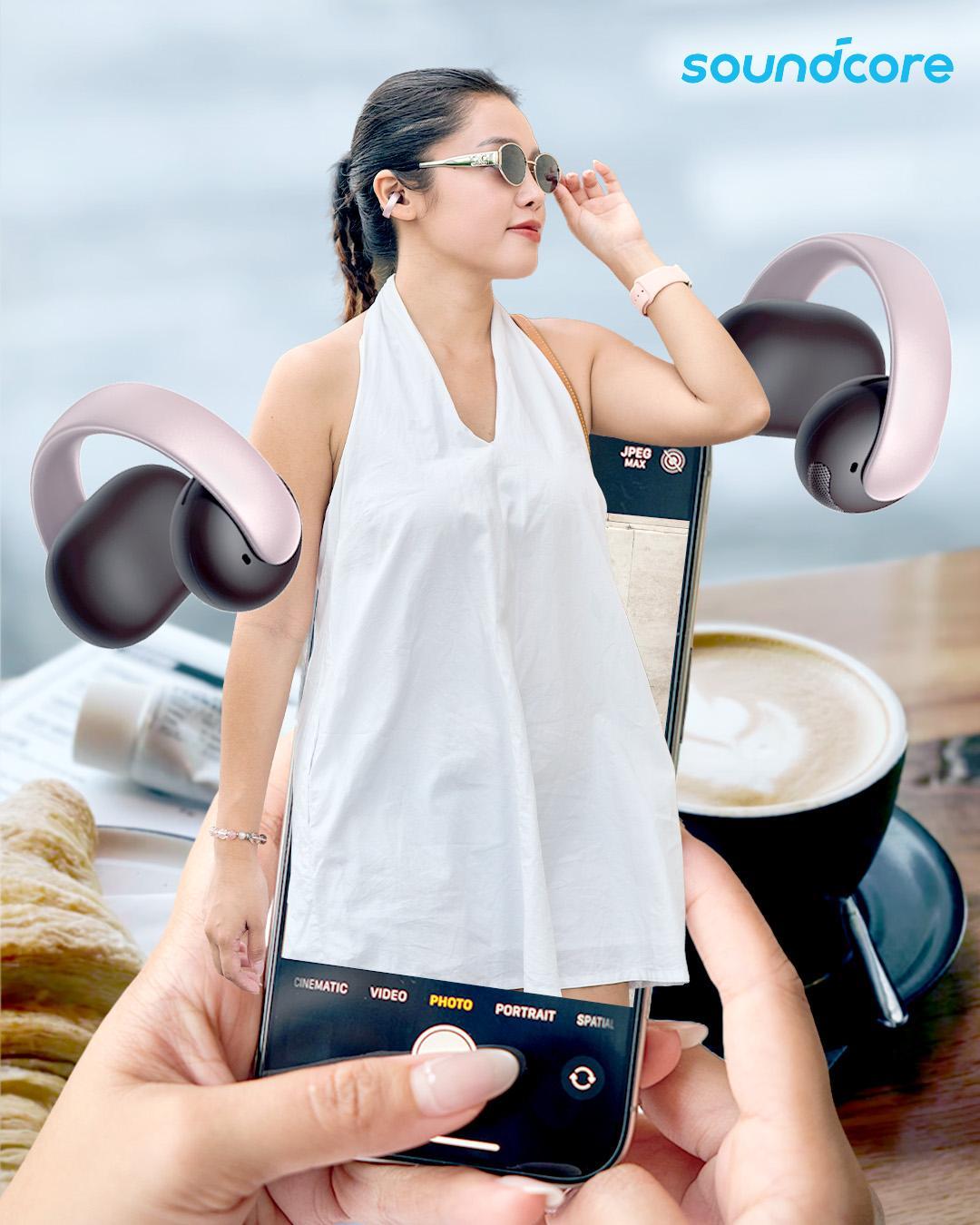 "Flex" gu cực chất cùng xu hướng Open-ear: Khi tai nghe hóa trang sức công nghệ- Ảnh 1. "Flex" gu cực chất cùng xu hướng Open-ear: Khi tai nghe hóa trang sức công nghệ- Ảnh 1.