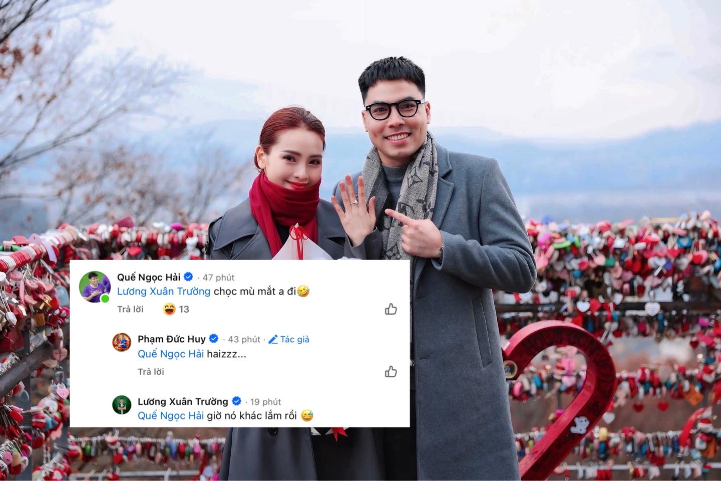 MC Huyền Trang Mù tạt được MC Huyền Trang Mù tạt được