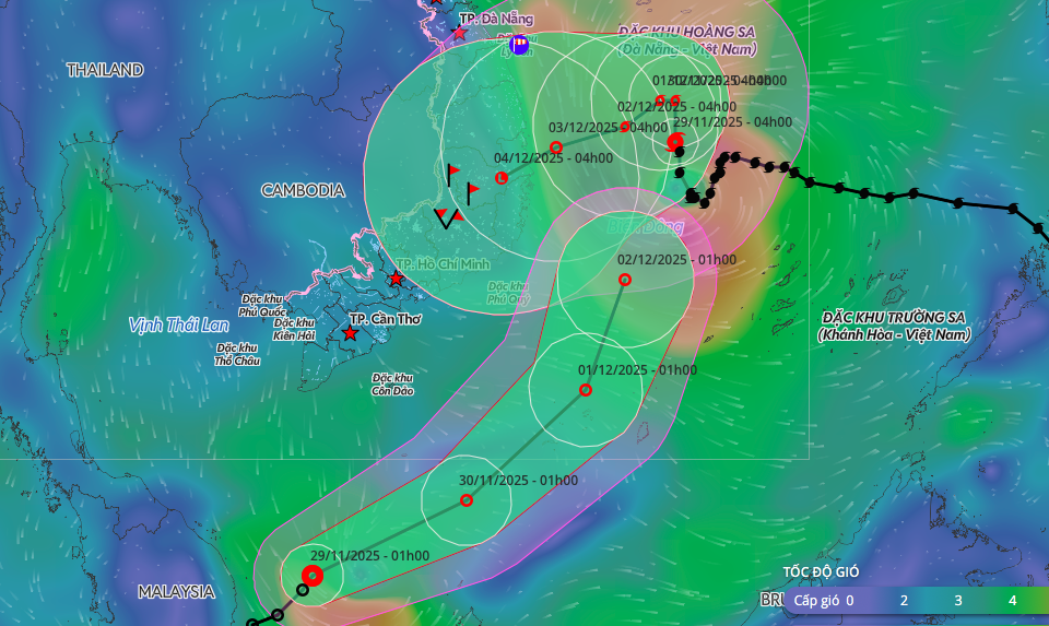 Bão số 15 giật cấp 13 di chuyển chậm trên Biển Đông, áp thấp nhiệt đới lạ thường có vào Nam Bộ?- Ảnh 1.