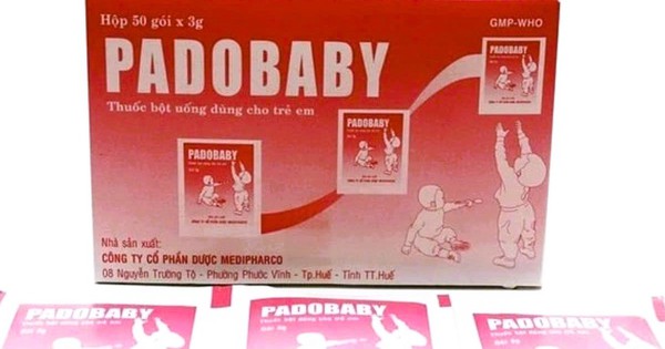 Thanh Hóa chỉ đạo thu hồi thuốc bột uống Padobaby dùng cho trẻ em