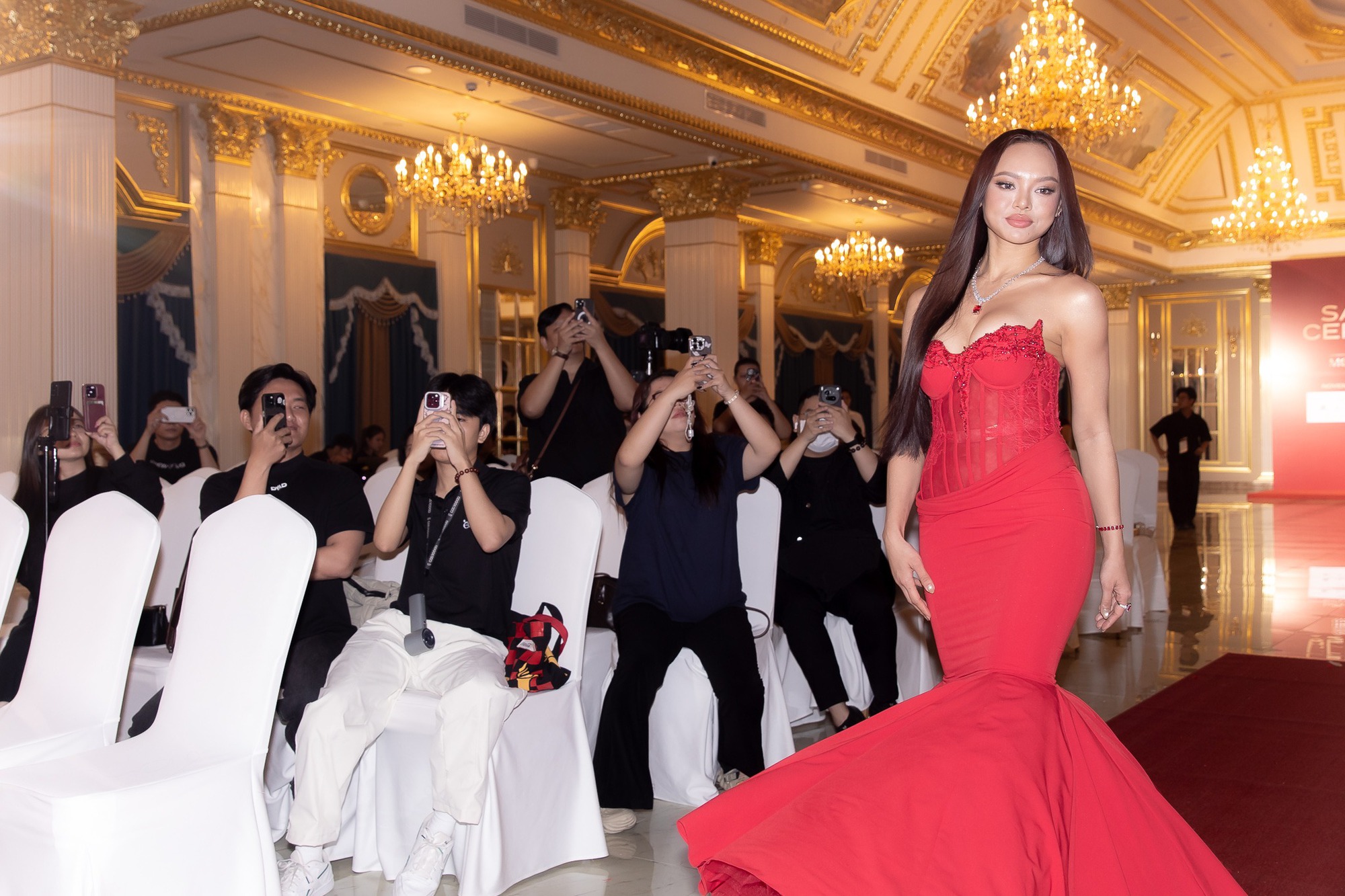 Vì sao Miss Charm Pháp chống nạng tập tễnh trong lễ trao sash tại Việt Nam?- Ảnh 5.