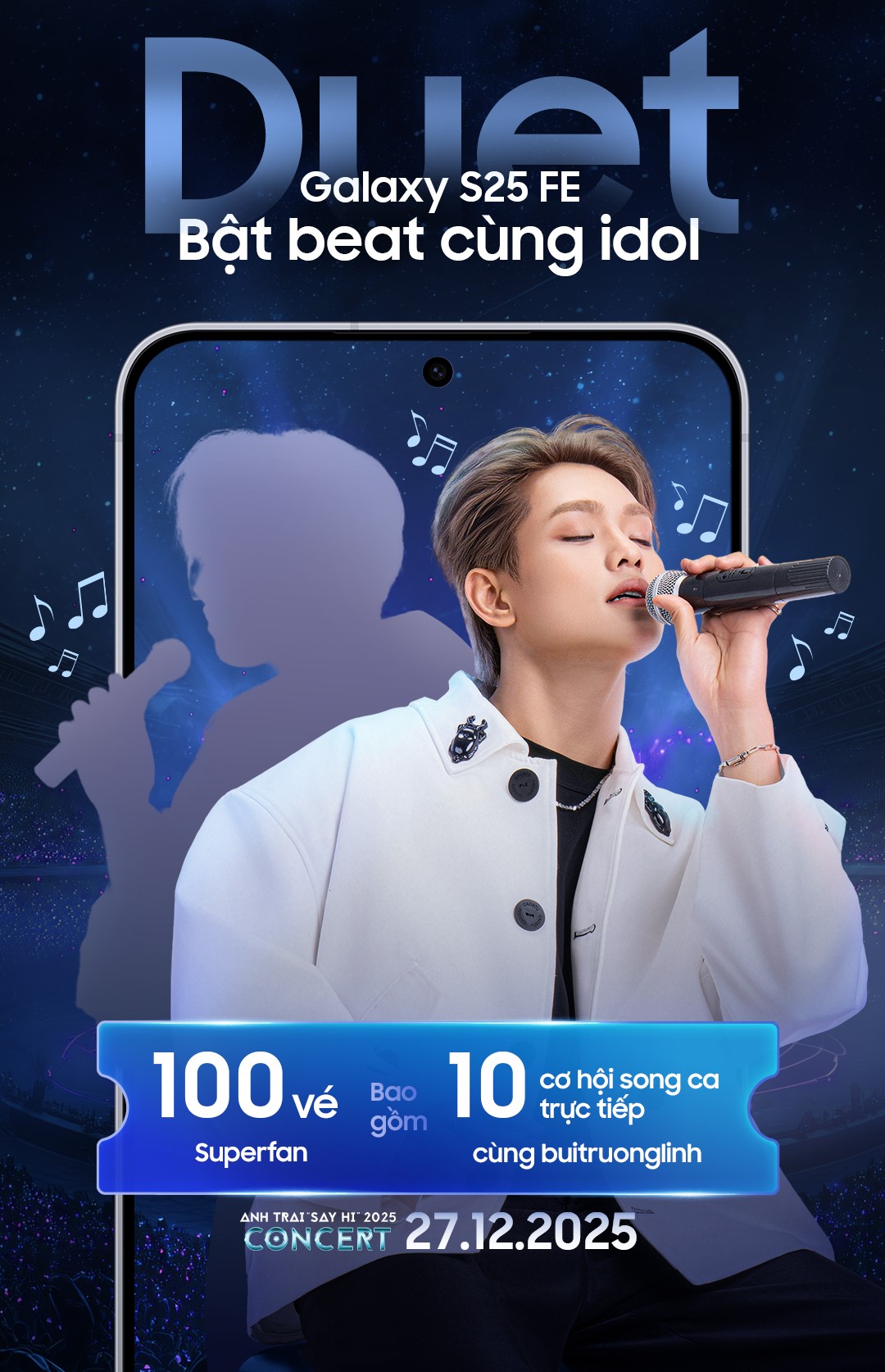 Cực nóng thử thách Duet cùng buitruonglinh, rinh trăm vé Superfan Zone trong một nốt nhạc- Ảnh 1.