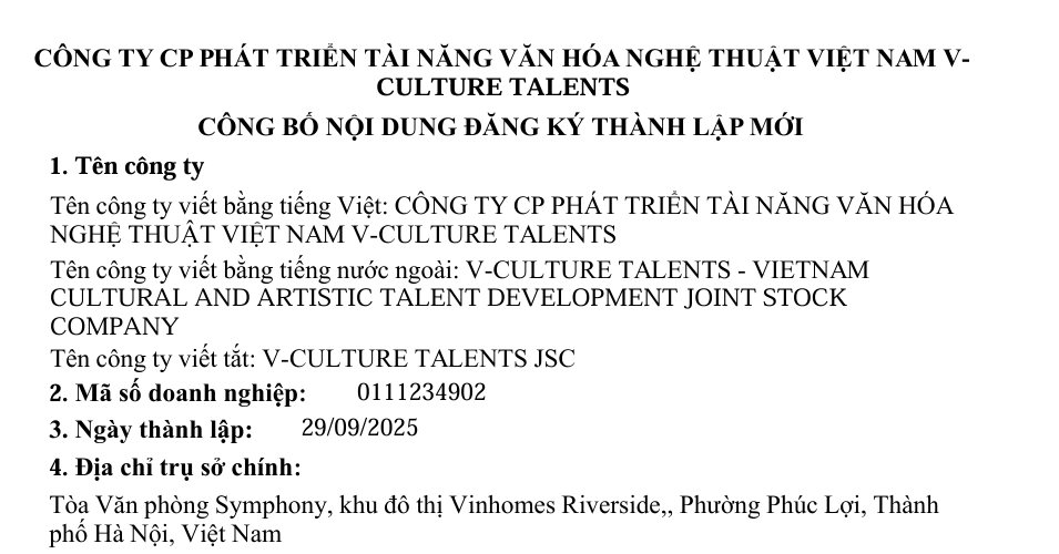 Vingroup và gia đình tỷ phú Phạm Nhật Vượng mở liền một lúc 3 công ty trong ngành nghệ thuật, sự kiện, đào tạo talents- Ảnh 3.