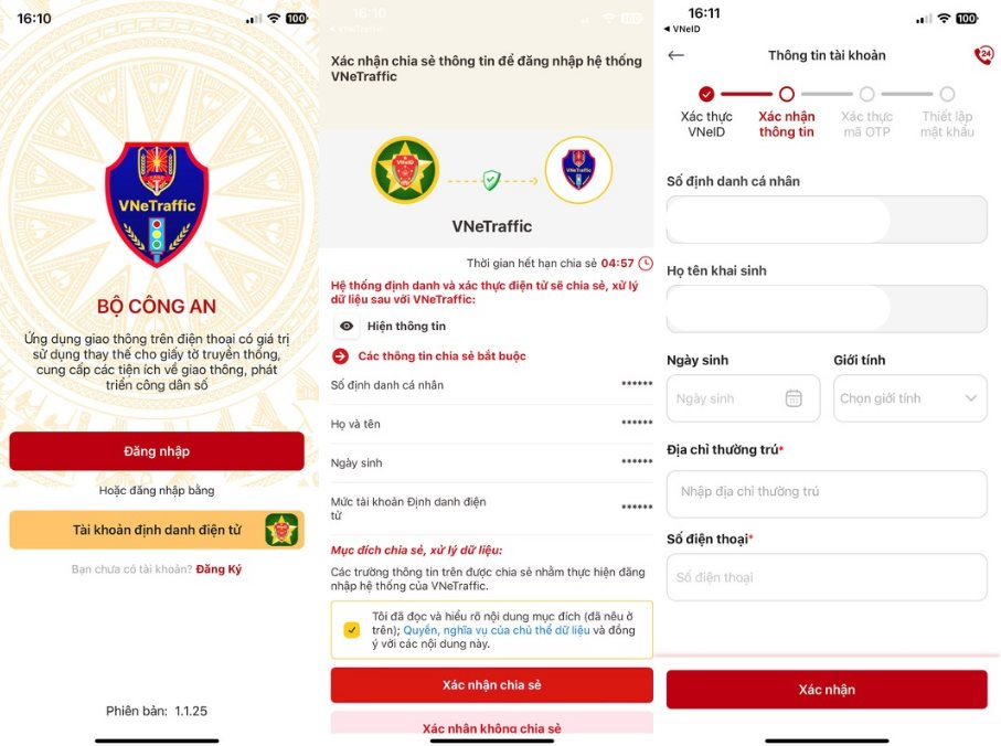 Cục CSGT hướng dẫn người dân liên kết tài khoản VNeTraffic với VNeID- Ảnh 2.