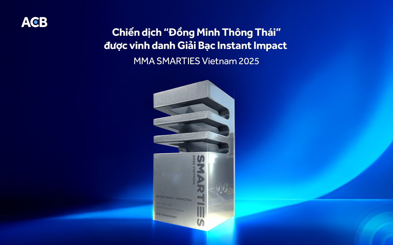 ACB vinh dự nhận giải bạc tại MMA SMARTIES Vietnam 2025 với chiến dịch “Đồng minh thông thái”- Ảnh 1.