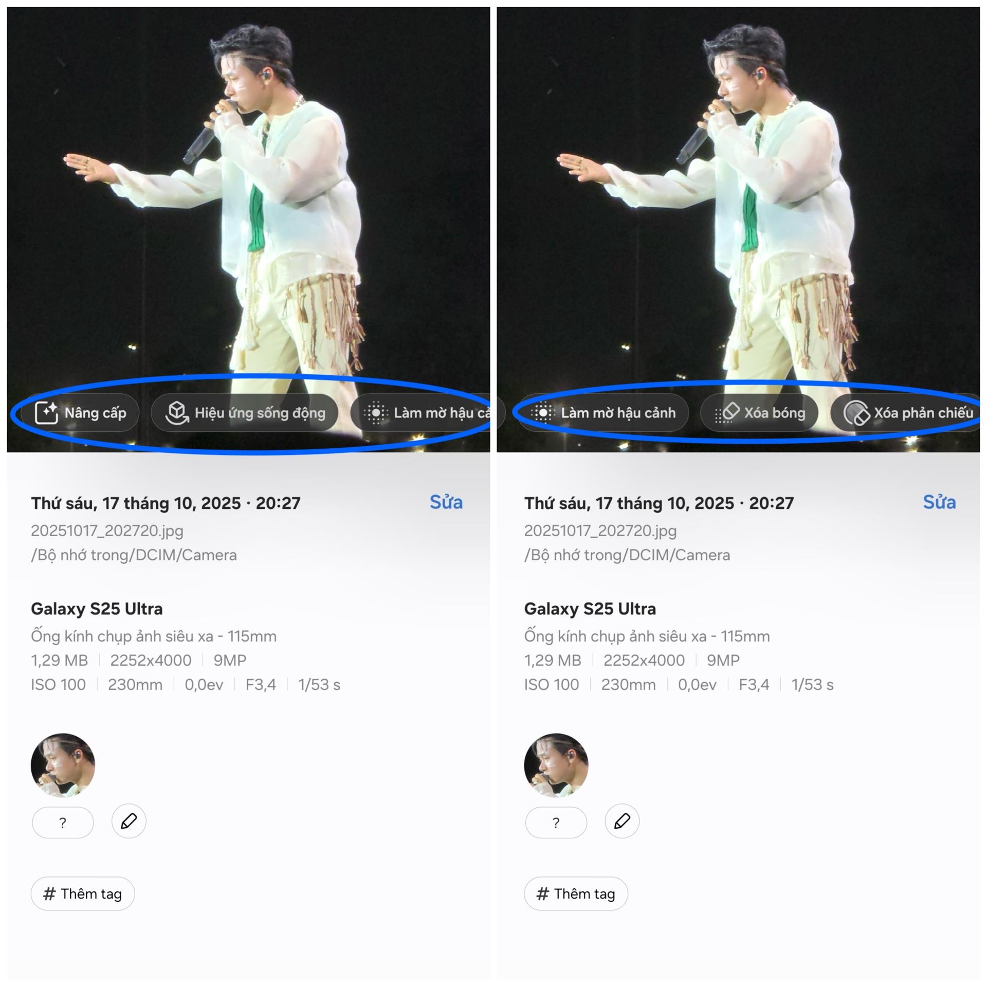 No Bad Seats #4: &ldquo;AI chỉnh nhẹ m&agrave; nghệ&rdquo;: Galaxy S25 Ultra n&acirc;ng cấp hậu kỳ cho fan đu concert- Ảnh 2.