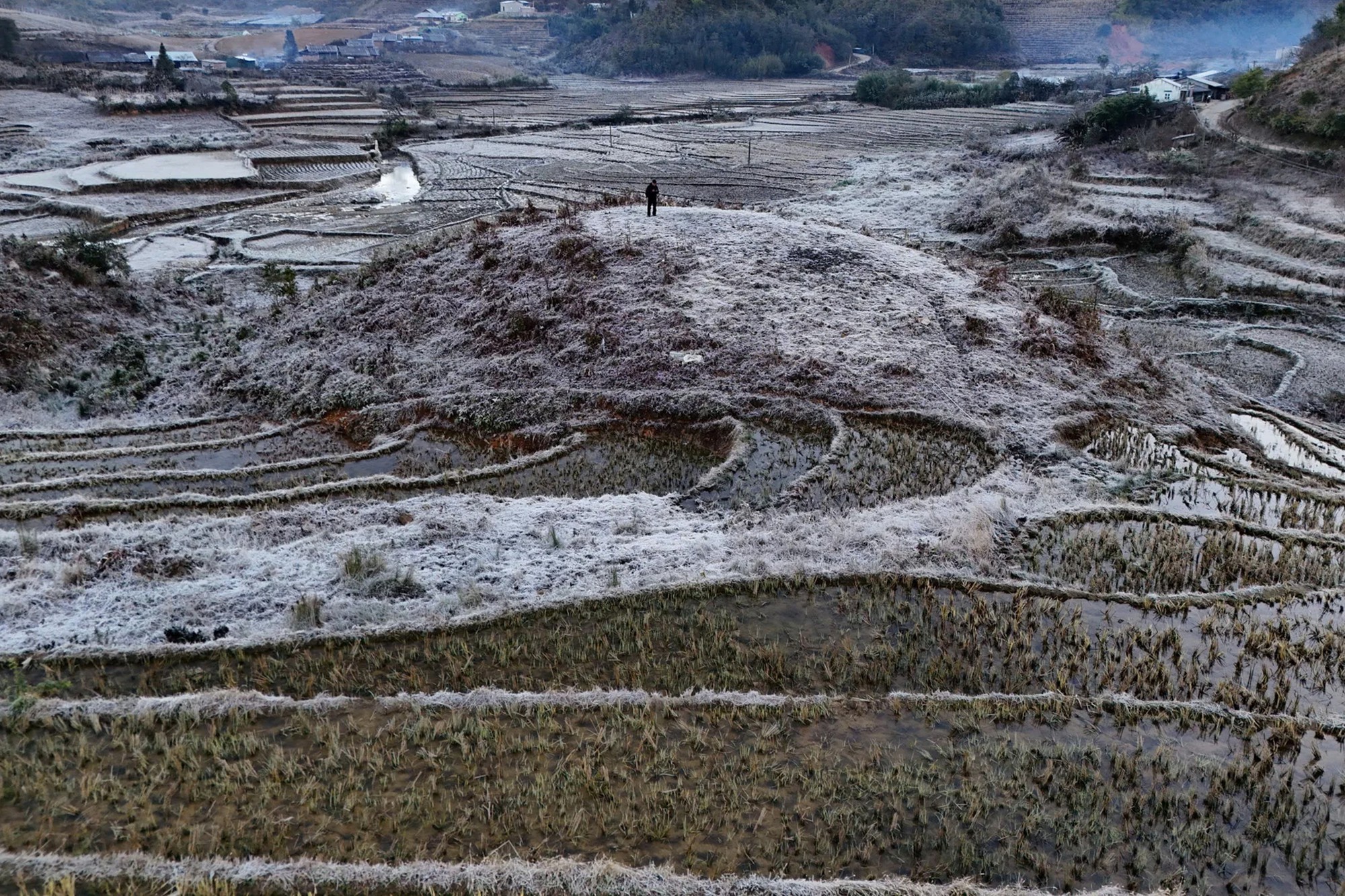 Lào Cai: Băng giá trắng xóa 'bao phủ' bản làng ở Y Tý- Ảnh 7.