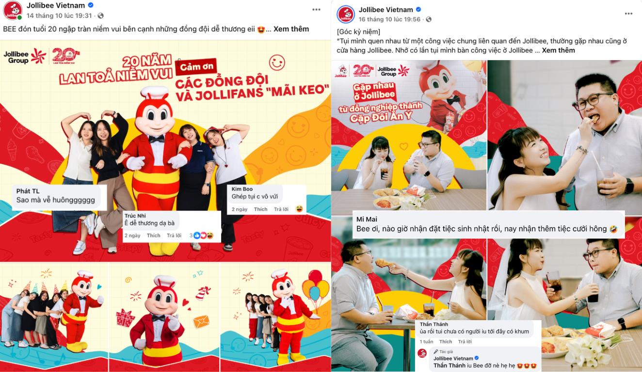 Jollibee “giữ nhiệt” trên mạng xã hội với chuỗi nội dung vui vẻ mừng cột mốc 20 năm tại Việt Nam- Ảnh 4.