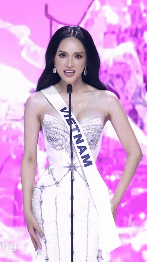 Kiếp nạn đầu tiên của Hương Giang tại Miss Universe- Ảnh 1.