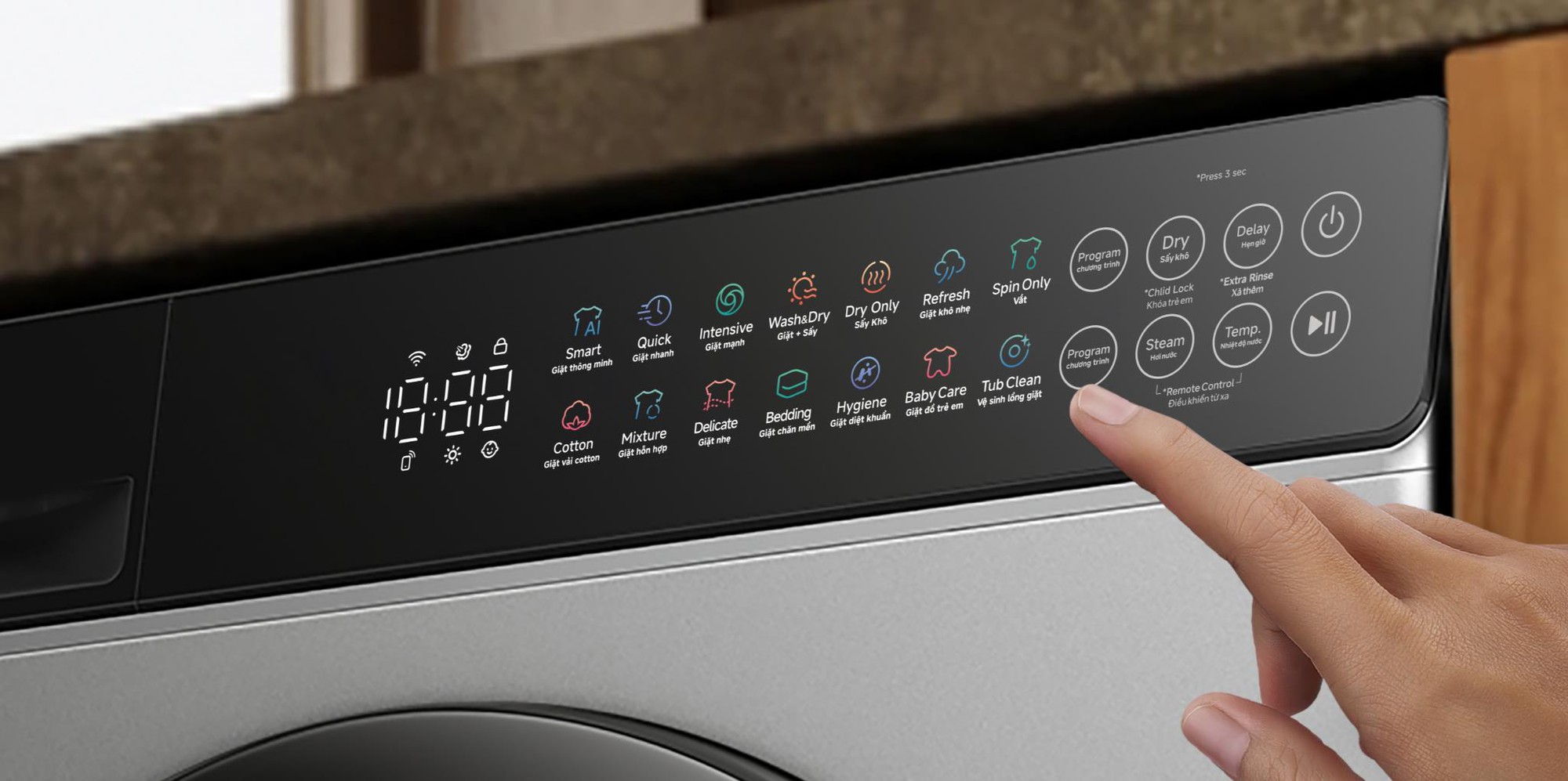 Mijia Front Load Washer Dryer 10,5kg: Máy giặt sấy cho smart home với điều khiển thông minh, tích hợp AI và khả năng loại bỏ vi khuẩn vượt trội- Ảnh 4.
