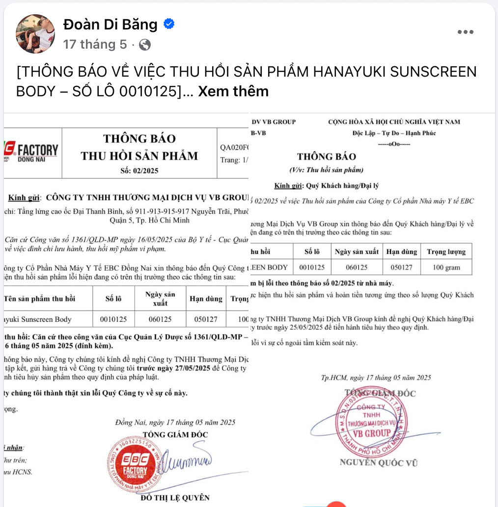 Thông báo nóng của Đoàn Di Băng- Ảnh 3. Thông báo nóng của Đoàn Di Băng- Ảnh 3.