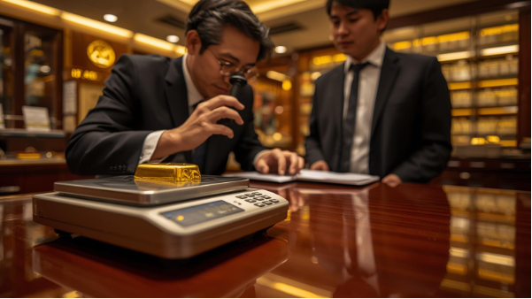 Đôi nam nữ bán 2 cây vàng giá 282 triệu đồng, vừa đi khỏi thì người mua báo công an- Ảnh 2.