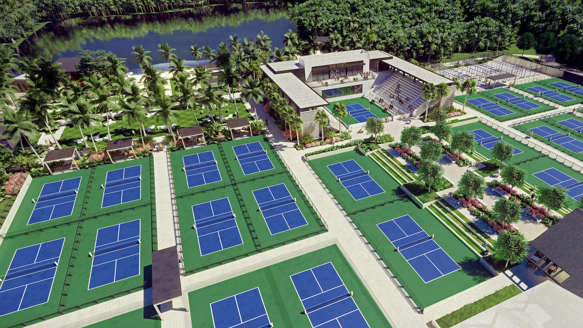 Pickleball đã lên đẳng cấp mới: SVĐ Pickleball đầu tiên trên thế giới chính thức đi vào hoạt động, quy mô cực hoành tráng- Ảnh 4. Pickleball đã lên đẳng cấp mới: SVĐ Pickleball đầu tiên trên thế giới chính thức đi vào hoạt động, quy mô cực hoành tráng- Ảnh 4.