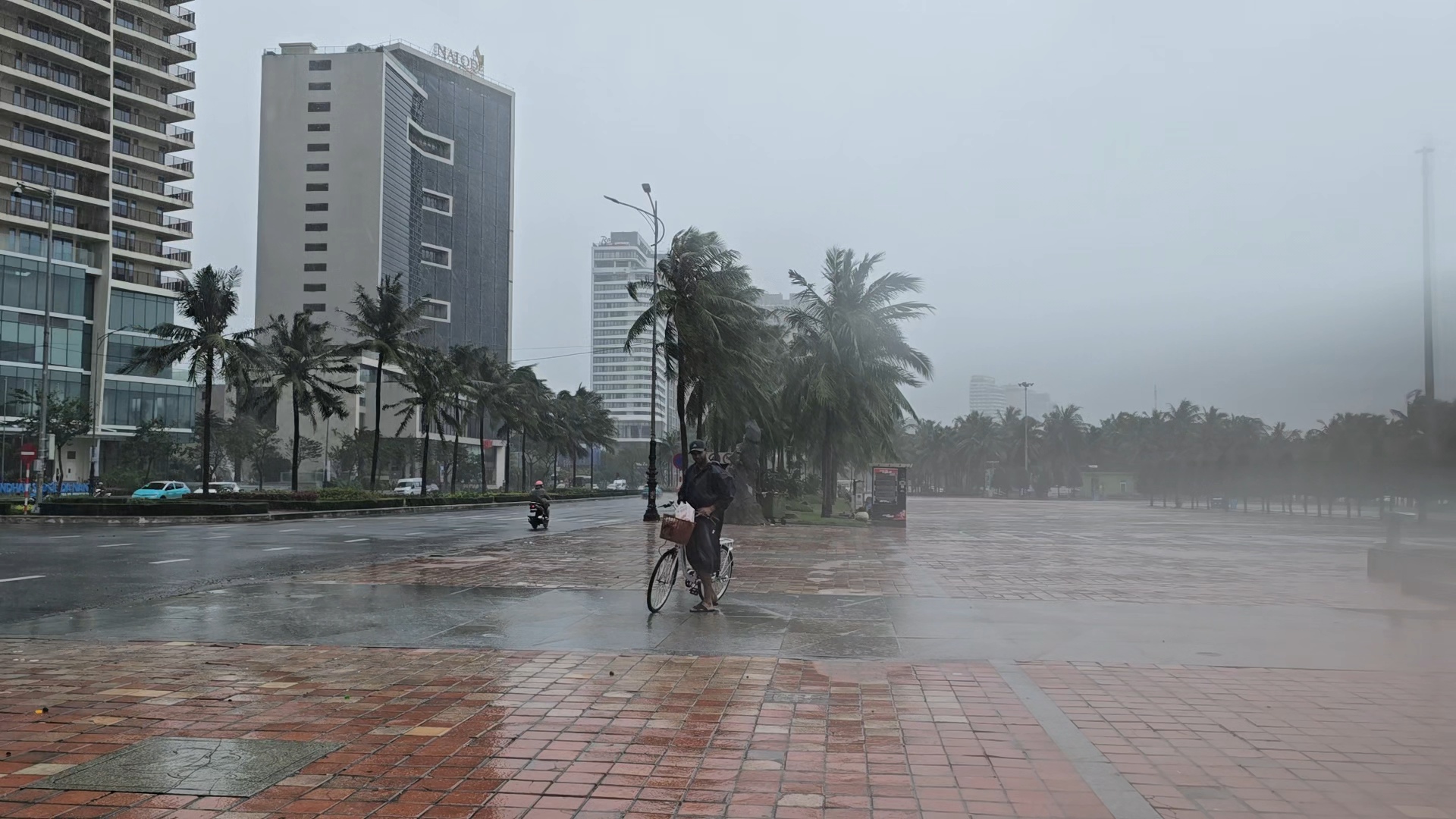 Bão số 13 áp sát đất liền, biển Quy Nhơn nổi sóng, nước dâng cao nguy hiểm- Ảnh 14. Bão số 13 áp sát đất liền, biển Quy Nhơn nổi sóng, nước dâng cao nguy hiểm- Ảnh 14.