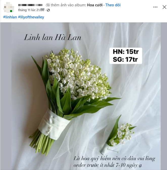 Xôn xao vài cành hoa héo giá 7 triệu đồng: Bí ẩn đằng sau loài hoa được nhiều sao Việt chọn làm hoa cưới- Ảnh 2.