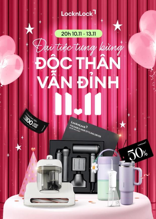 Đại tiệc 11.11 - Lazada thả deal độc quyền lên đến 50%++ với loạt thương hiệu lớn, chị em đua nhau “chốt đơn”- Ảnh 4. Đại tiệc 11.11 - Lazada thả deal độc quyền lên đến 50%++ với loạt thương hiệu lớn, chị em đua nhau “chốt đơn”- Ảnh 4.