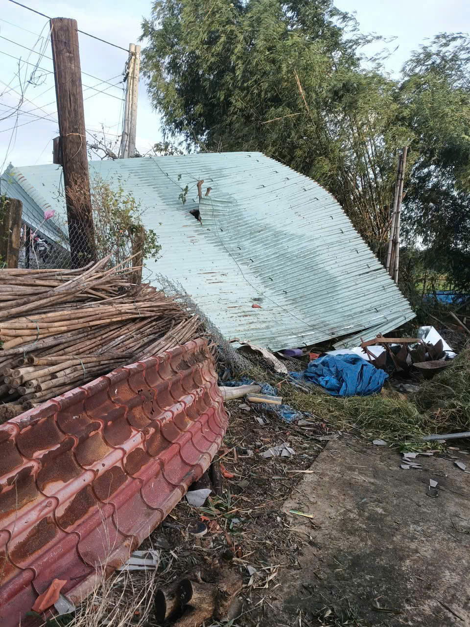 Bão số 13 gây thiệt hại nặng phía Nam Đà Nẵng, hàng chục ngôi nhà tốc mái- Ảnh 6. Bão số 13 gây thiệt hại nặng phía Nam Đà Nẵng, hàng chục ngôi nhà tốc mái- Ảnh 6.
