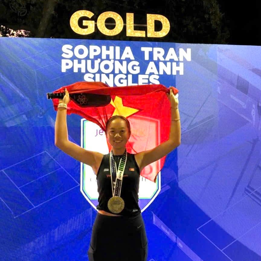 Sophia Phương Anh vô địch giải pickleball danh giá nhất thế giới- Ảnh 1.