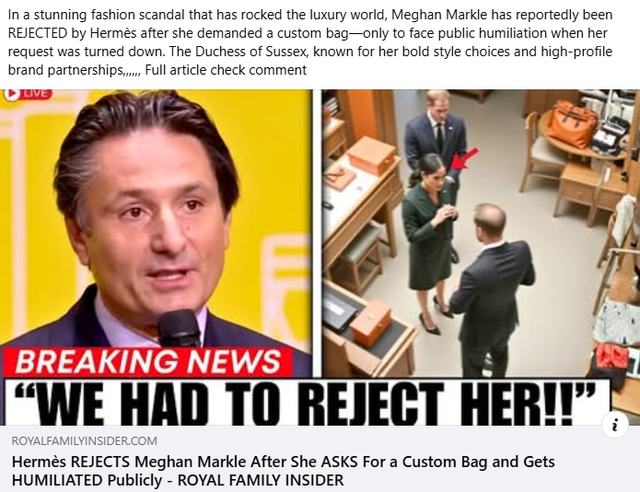 Meghan Markle mất mặt vì bị Dior lơ đẹp, Hermès thẳng thừng từ chối?- Ảnh 6.