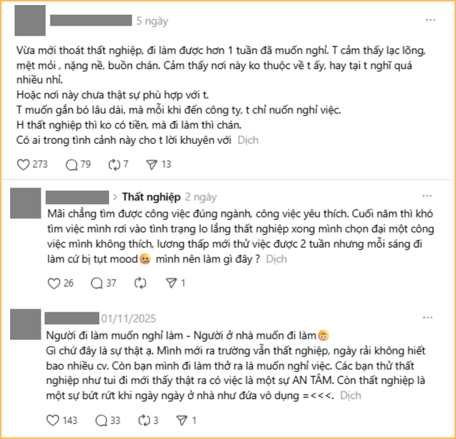 Đi làm thì chán mà nghỉ việc thì không có tiền- Ảnh 1.