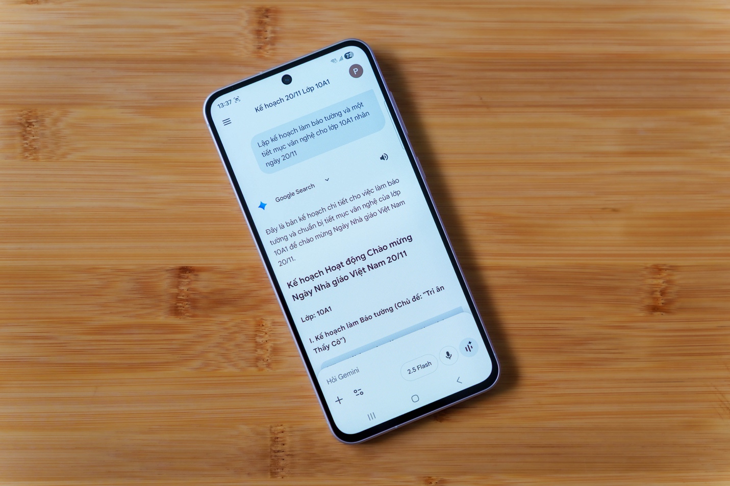 Bí kíp giật giải 20/11 hot nhất trường: chỉ cần bật Gemini Live là đủ- Ảnh 2. Bí kíp giật giải 20/11 hot nhất trường: chỉ cần bật Gemini Live là đủ- Ảnh 2.