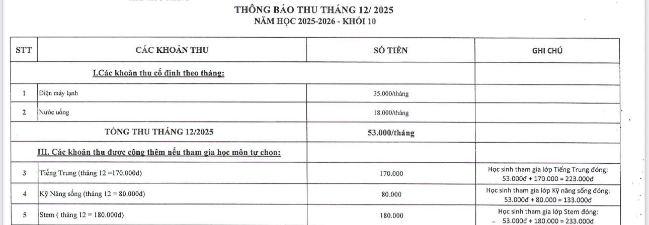 Xuất hiện phiếu thu tiền học "KHÔNG TIN NỔI" ở TP.HCM: Cả tháng học chỉ tốn ly trà sữa, lý do thì ra là đây!- Ảnh 1. Xuất hiện phiếu thu tiền học "KHÔNG TIN NỔI" ở TP.HCM: Cả tháng học chỉ tốn ly trà sữa, lý do thì ra là đây!- Ảnh 1.