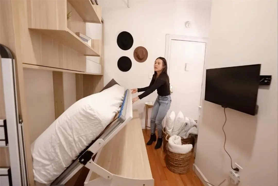 "Đặc sản" Hong Kong: 2 vợ chồng ở căn hộ 7m² vẫn thoải mái, 5 triệu người xem xin bái phục- Ảnh 5. "Đặc sản" Hong Kong: 2 vợ chồng ở căn hộ 7m² vẫn thoải mái, 5 triệu người xem xin bái phục- Ảnh 5.