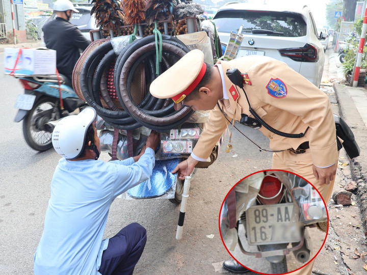 Che biển số để né camera, hàng loạt tài xế bị CSGT Hà Nội xử phạt- Ảnh 2.