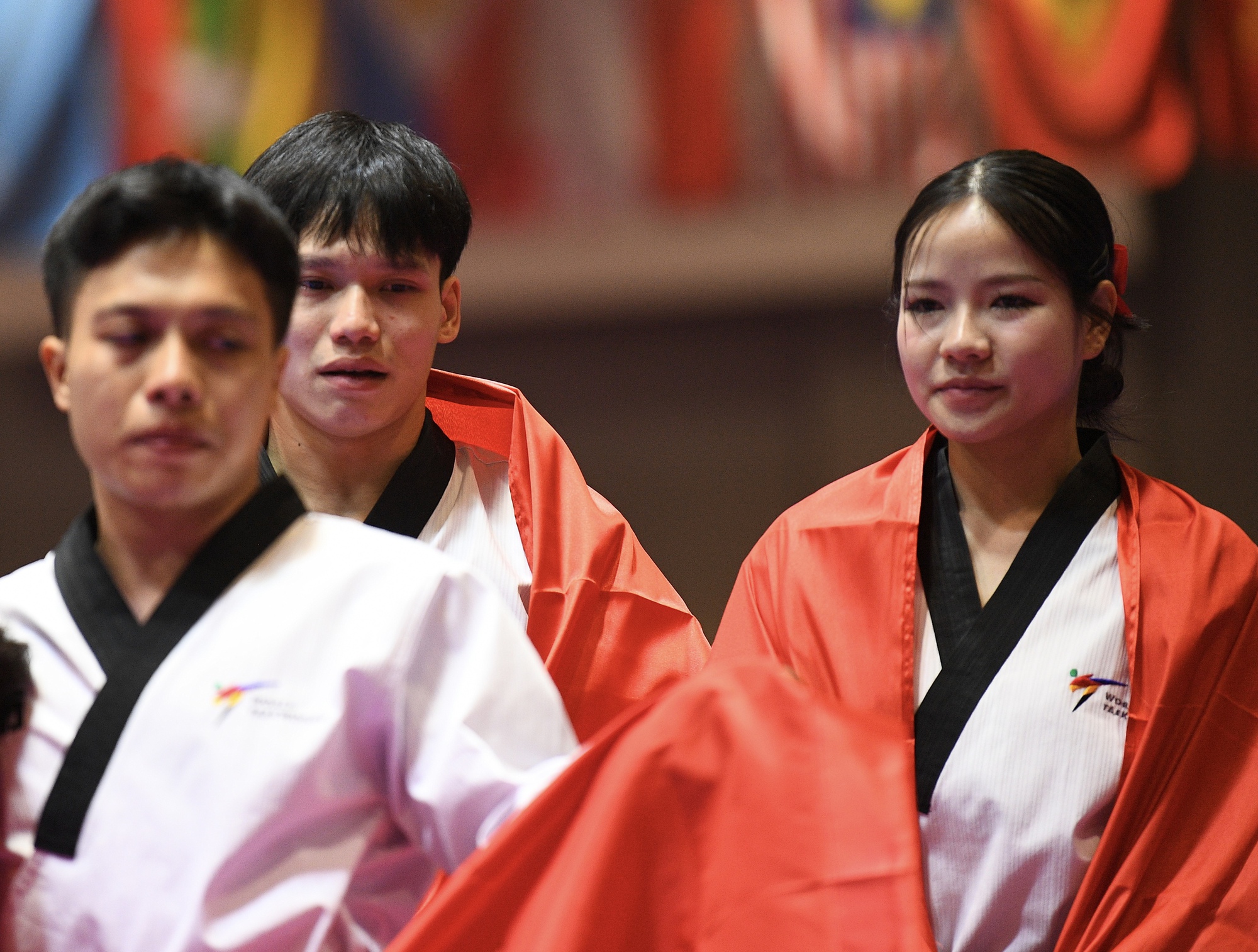 Ảnh: Taekwondo gặt HCV cho đoàn Việt Nam sau cả ngày dài, kết thúc bằng nước mắt hạnh phúc vô bờ- Ảnh 20. Ảnh: Taekwondo gặt HCV cho đoàn Việt Nam sau cả ngày dài, kết thúc bằng nước mắt hạnh phúc vô bờ- Ảnh 20.