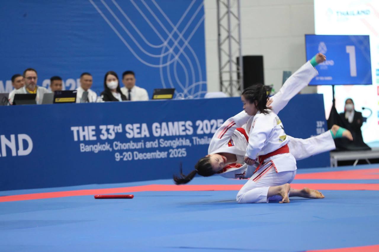 Lộ diện hai nữ VĐV giành huy chương đầu tiên cho Việt Nam tại SEA Games 33- Ảnh 6. Lộ diện hai nữ VĐV giành huy chương đầu tiên cho Việt Nam tại SEA Games 33- Ảnh 6.
