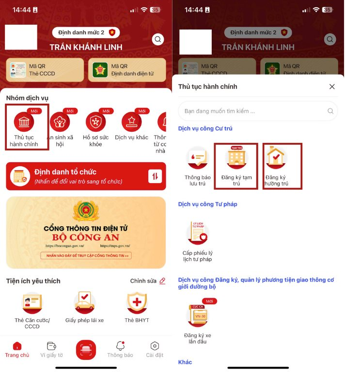 Cách chỉnh sửa thông tin địa chỉ thường trú, tạm trú đang bị sai trên ứng dụng VNeID đơn giản- Ảnh 2.