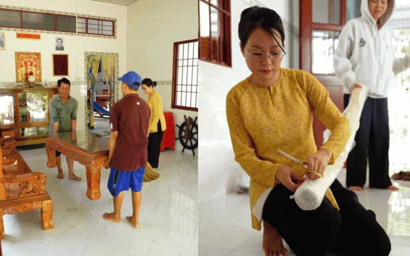 "Út về vườn" đi lấy chồng khiến triệu người "ăn cưới online" rưng rưng vì tự tay kết rồng phượng, dựng cổng cưới, xúc động nhất là chi tiết này!- Ảnh 2.