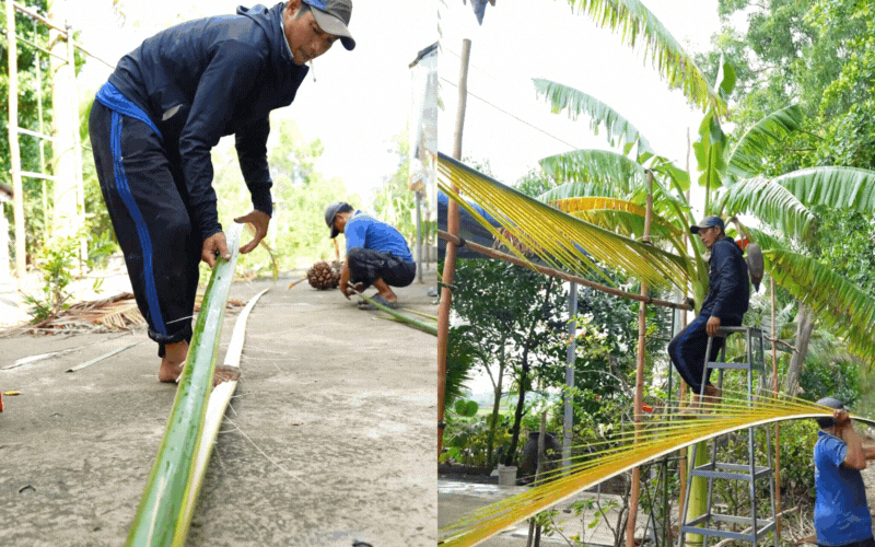 "Út về vườn" đi lấy chồng khiến triệu người "ăn cưới online" rưng rưng vì tự tay kết rồng phượng, dựng cổng cưới, xúc động nhất là chi tiết này!- Ảnh 17.